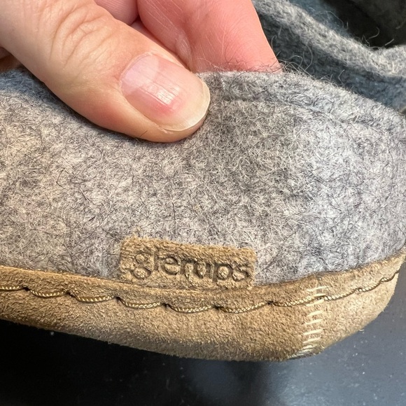 Glerups Cozy Gray Women's Slippers size 40 - Picture 5 of 7